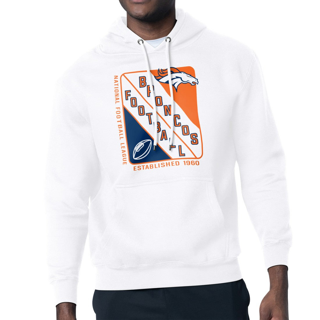 Starter Shield Logo Pullover Hoodie - Denver Broncos Hoodies
