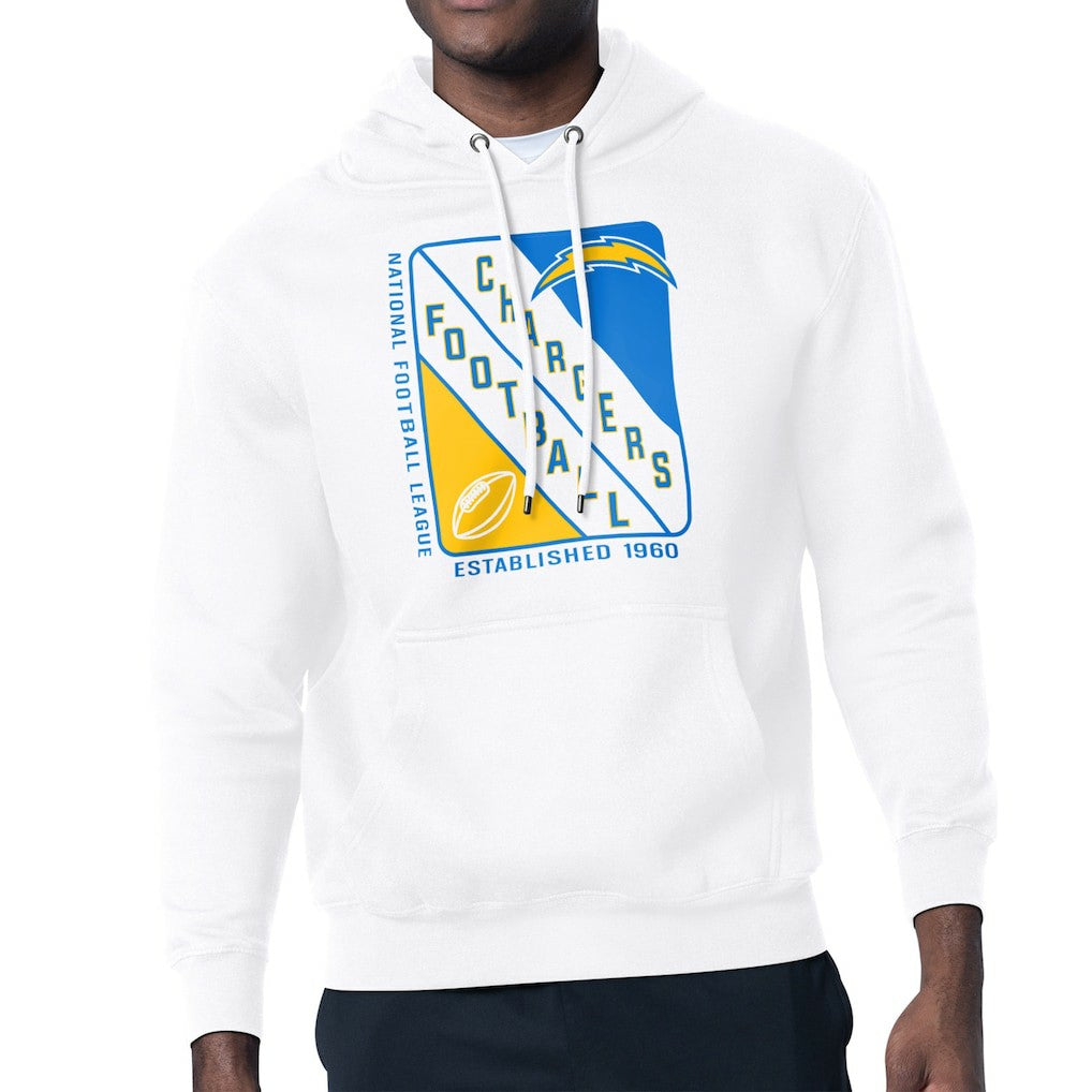 Starter Shield Logo Pullover Hoodie - Los Angeles Chargers Hoodies