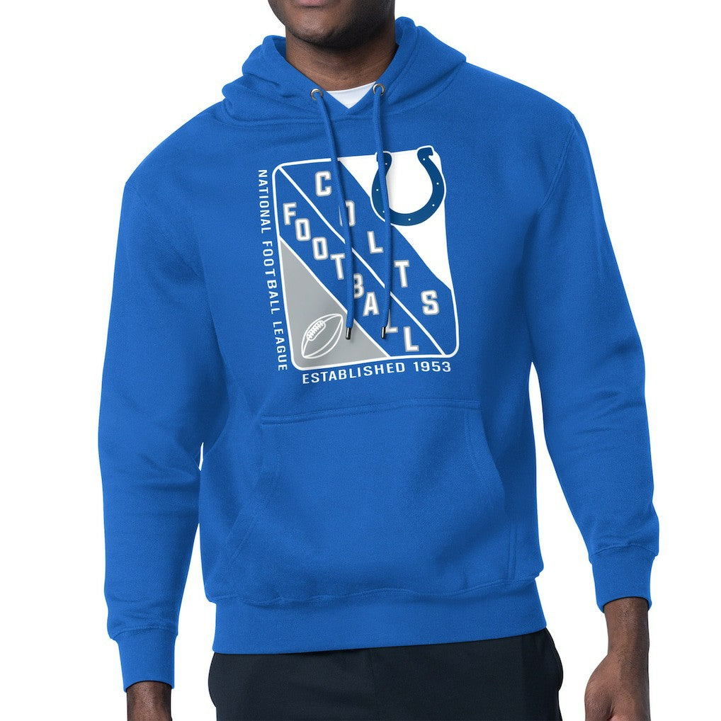 Starter Shield Logo Pullover Hoodie - Indianapolis Colts Hoodies
