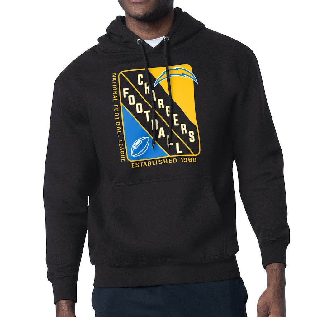 Starter Shield Logo Pullover Hoodie - Los Angeles Chargers Hoodies
