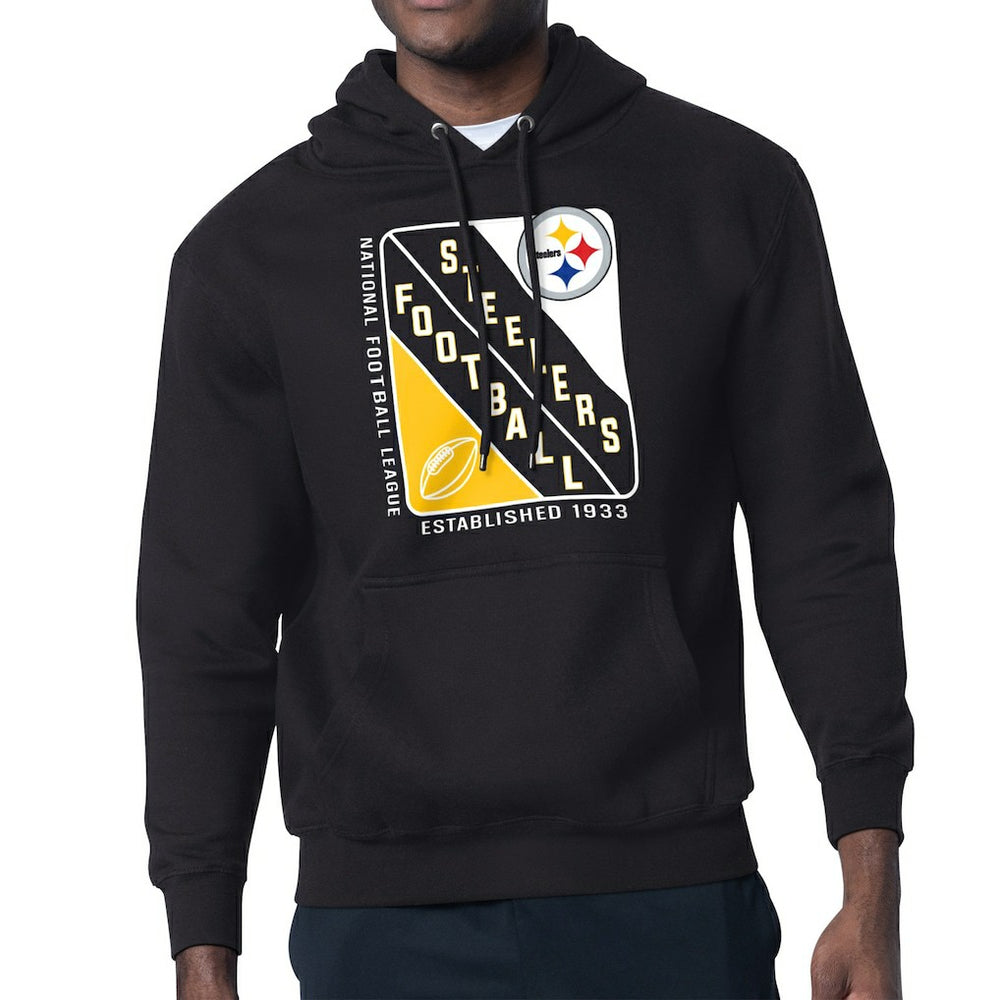Starter Shield Logo Pullover Hoodie - Pittsburgh Steelers Hoodies