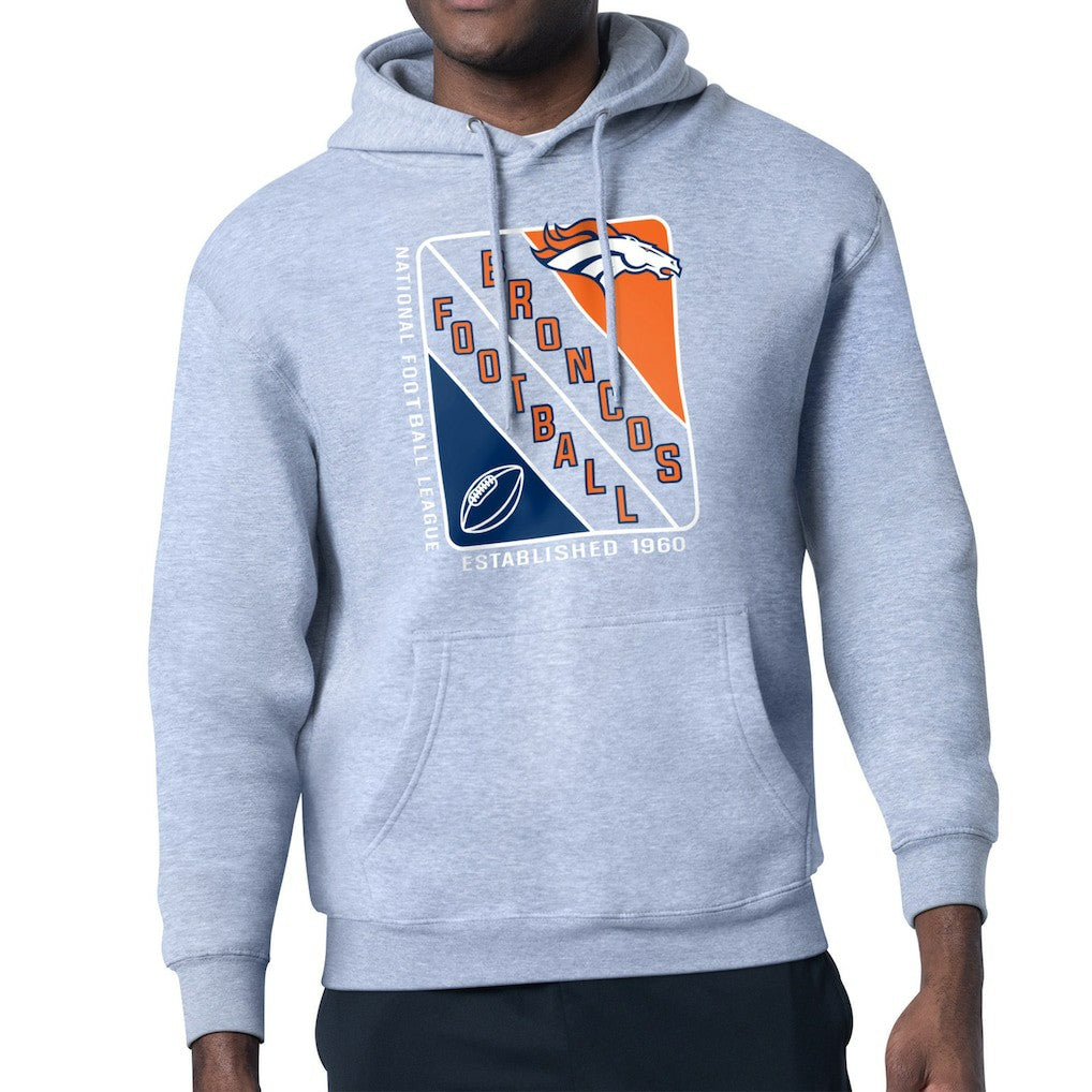 Starter Shield Logo Pullover Hoodie - Denver Broncos Hoodies
