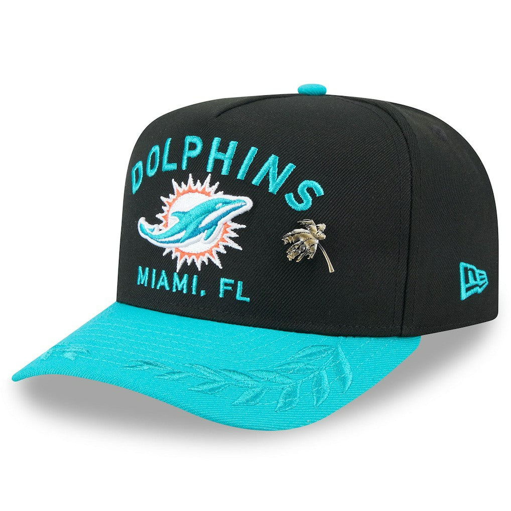 2025 NFL Draft On Stage A-Frame 59FIFTY Fitted Hat - Miami Dolphins Hats