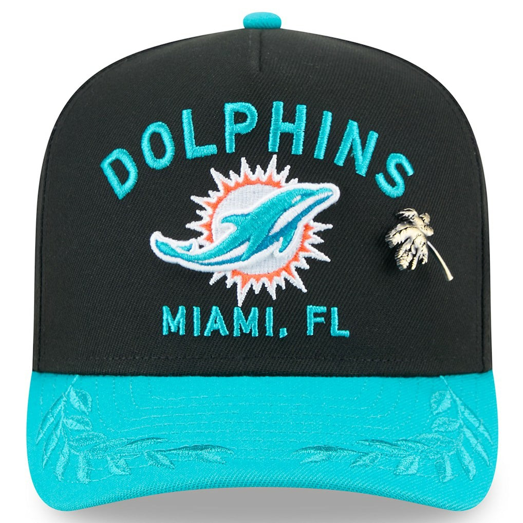 2025 NFL Draft On Stage A-Frame 59FIFTY Fitted Hat - Miami Dolphins Hats