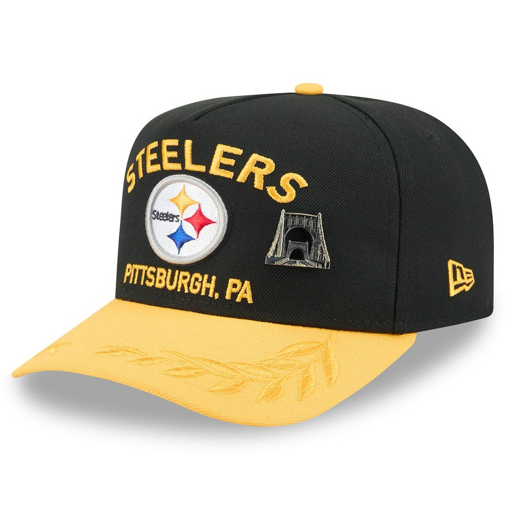 2025 NFL Draft On Stage A-Frame 59FIFTY Fitted Hat - Pittsburgh Steelers Hats