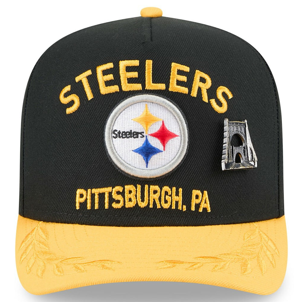 2025 NFL Draft On Stage A-Frame 59FIFTY Fitted Hat - Pittsburgh Steelers Hats