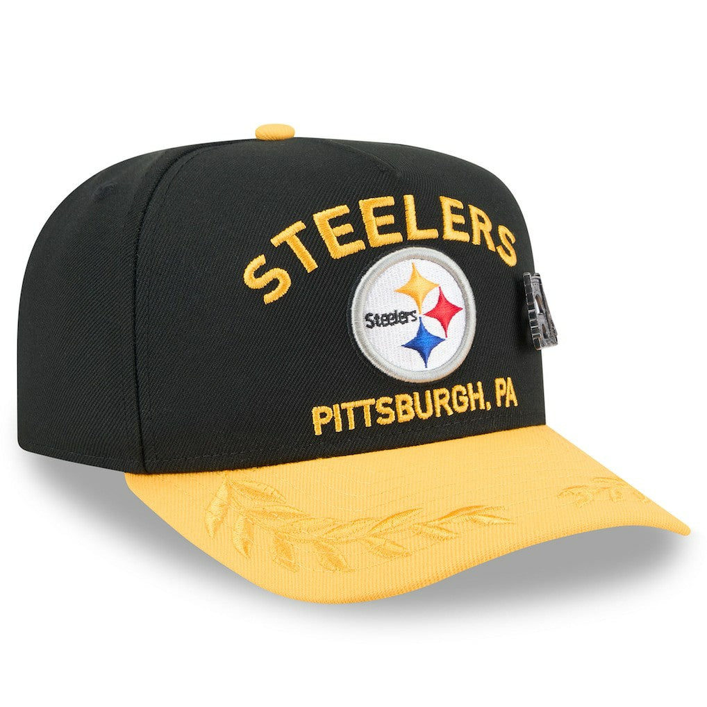 2025 NFL Draft On Stage A-Frame 59FIFTY Fitted Hat - Pittsburgh Steelers Hats