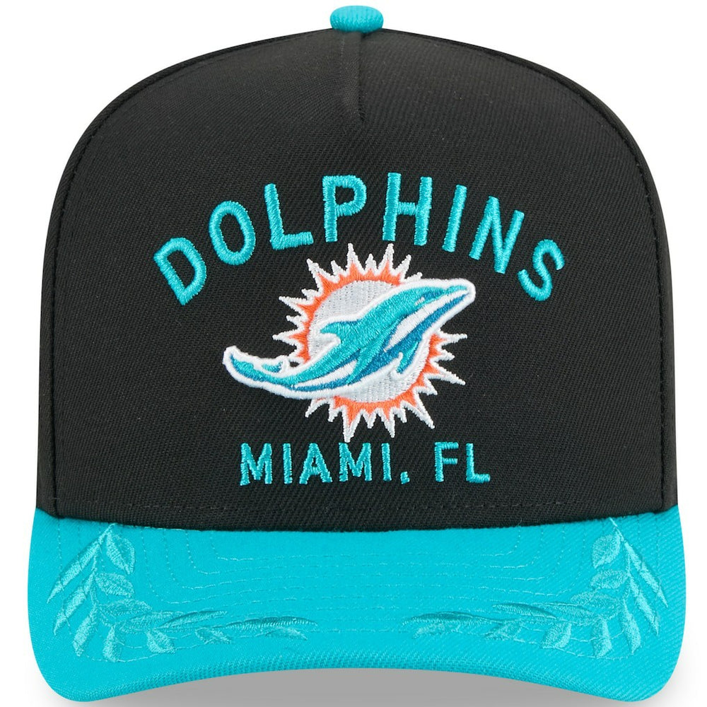 Youth 2025 NFL Draft A-Frame 9FIFTY Snapback Hat - Miami Dolphins Hats