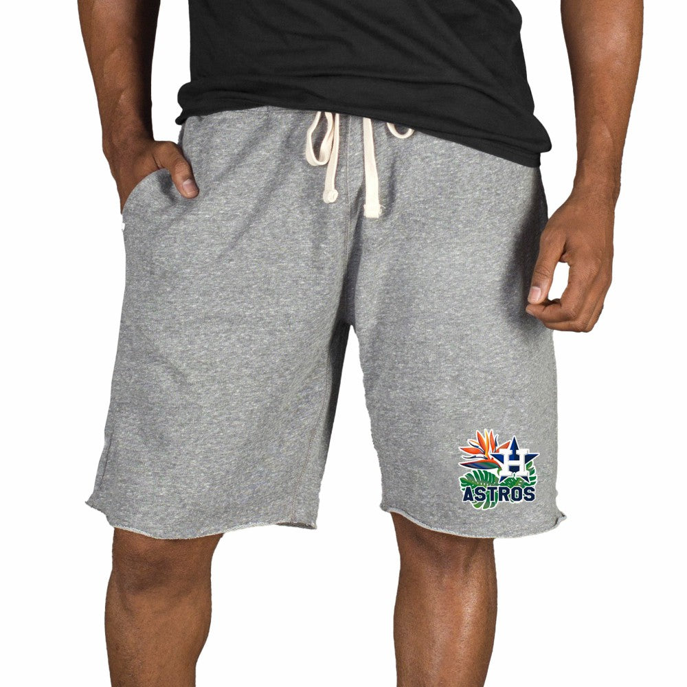 Gray Houston Astros Concepts Sport Mainstream Tri-Blend Shorts