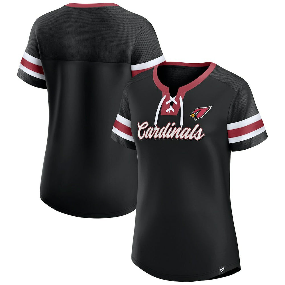 Women's Original State Lace-Up T-Shirt - Arizona Cardinals T-shirts