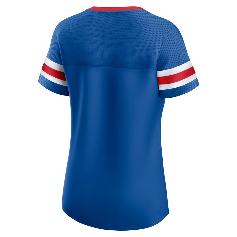 Women's Bling Athena Jersey Style Lace-up T-Shirt - New York Giants T-shirts