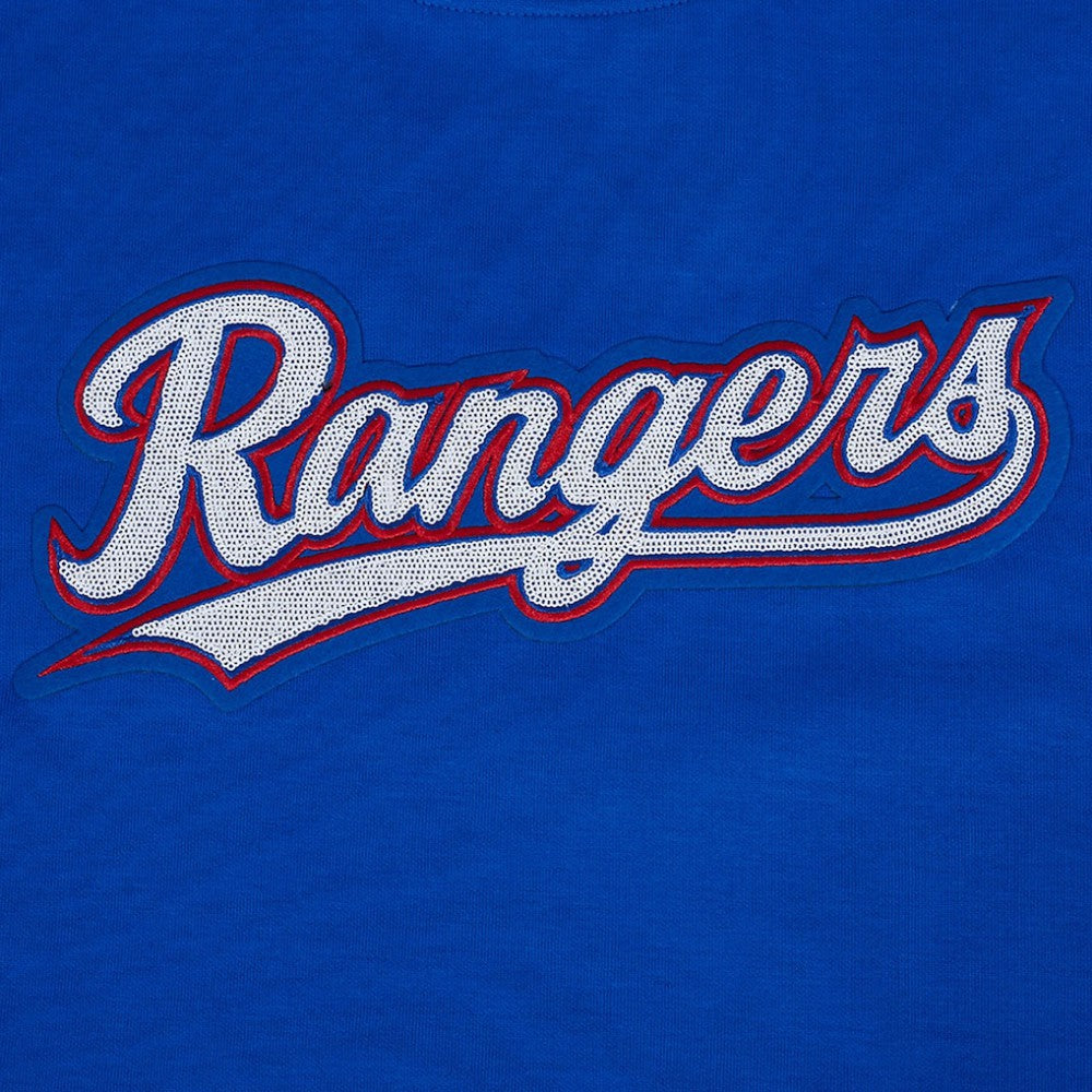 Royal Texas Rangers Pro Standard Women's Game Day Classics Crewneck Pullover Sweatshirt