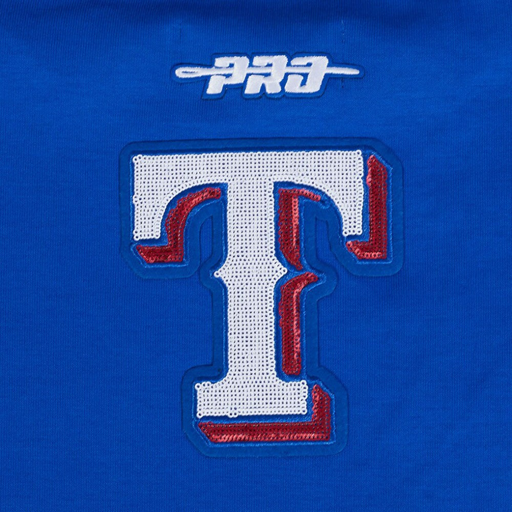 Royal Texas Rangers Pro Standard Women's Game Day Classics Crewneck Pullover Sweatshirt