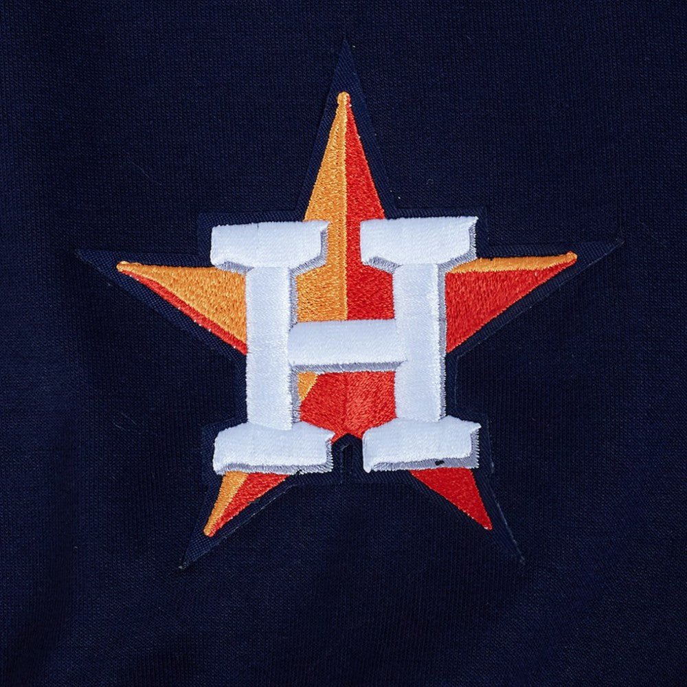 Navy Houston Astros Pro Standard Women's Game Day Classics Crewneck Pullover Sweatshirt