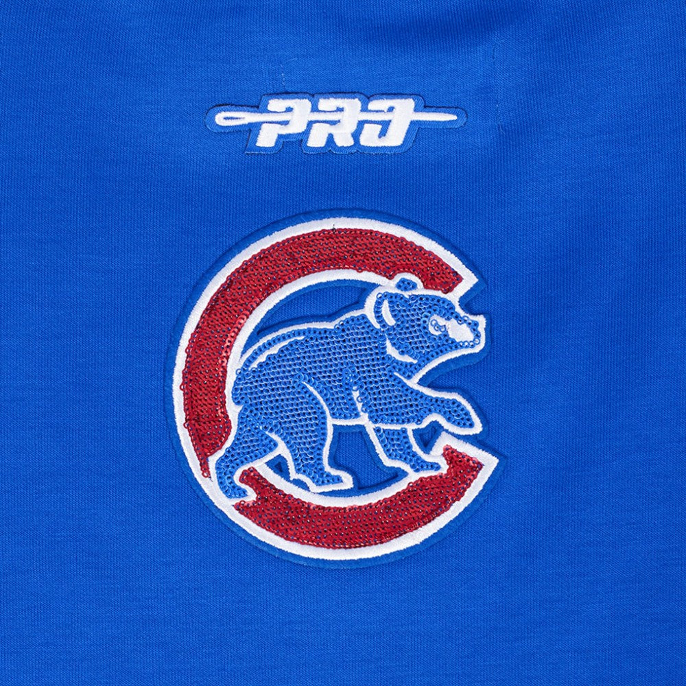Royal Chicago Cubs Pro Standard Women's Game Day Classics Crewneck Pullover Sweatshirt