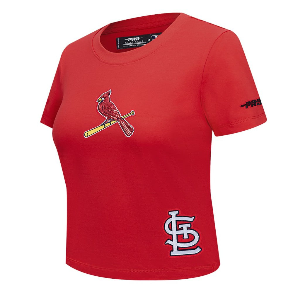 Red St. Louis Cardinals Pro Standard Women's Game Day Classics Baby Doll Cropped T-Shirt