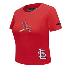Red St. Louis Cardinals Pro Standard Women's Game Day Classics Baby Doll Cropped T-Shirt