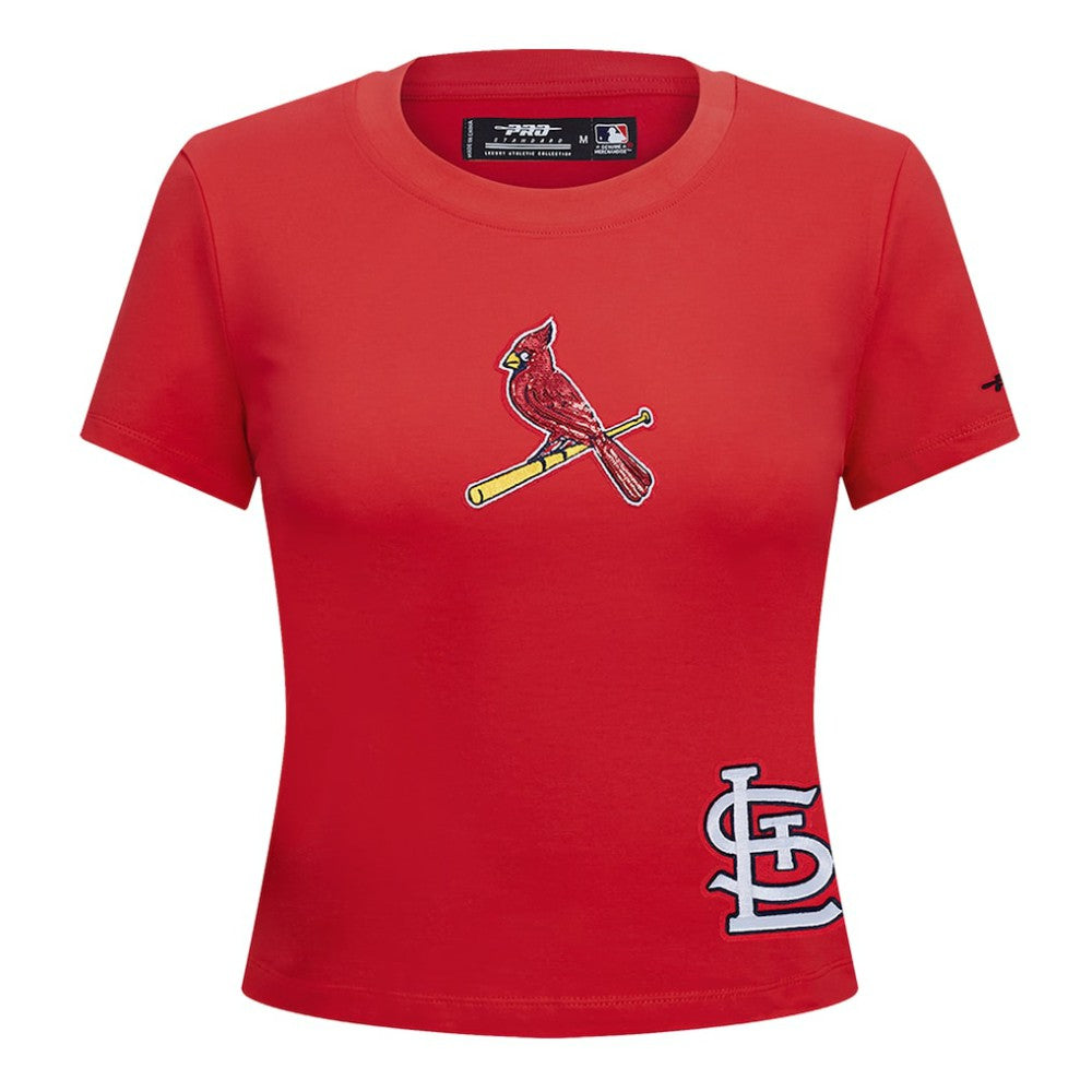 Red St. Louis Cardinals Pro Standard Women's Game Day Classics Baby Doll Cropped T-Shirt