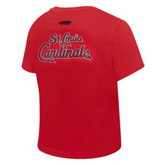 Red St. Louis Cardinals Pro Standard Women's Game Day Classics Baby Doll Cropped T-Shirt