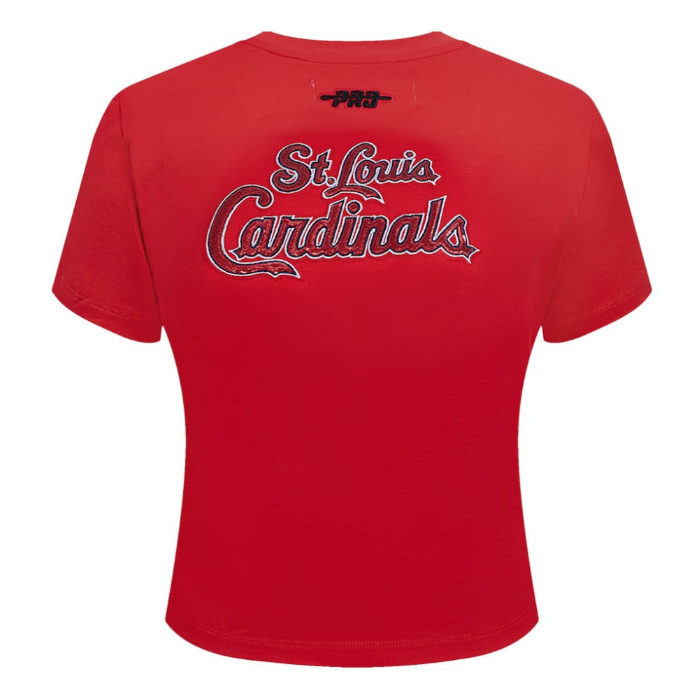 Red St. Louis Cardinals Pro Standard Women's Game Day Classics Baby Doll Cropped T-Shirt