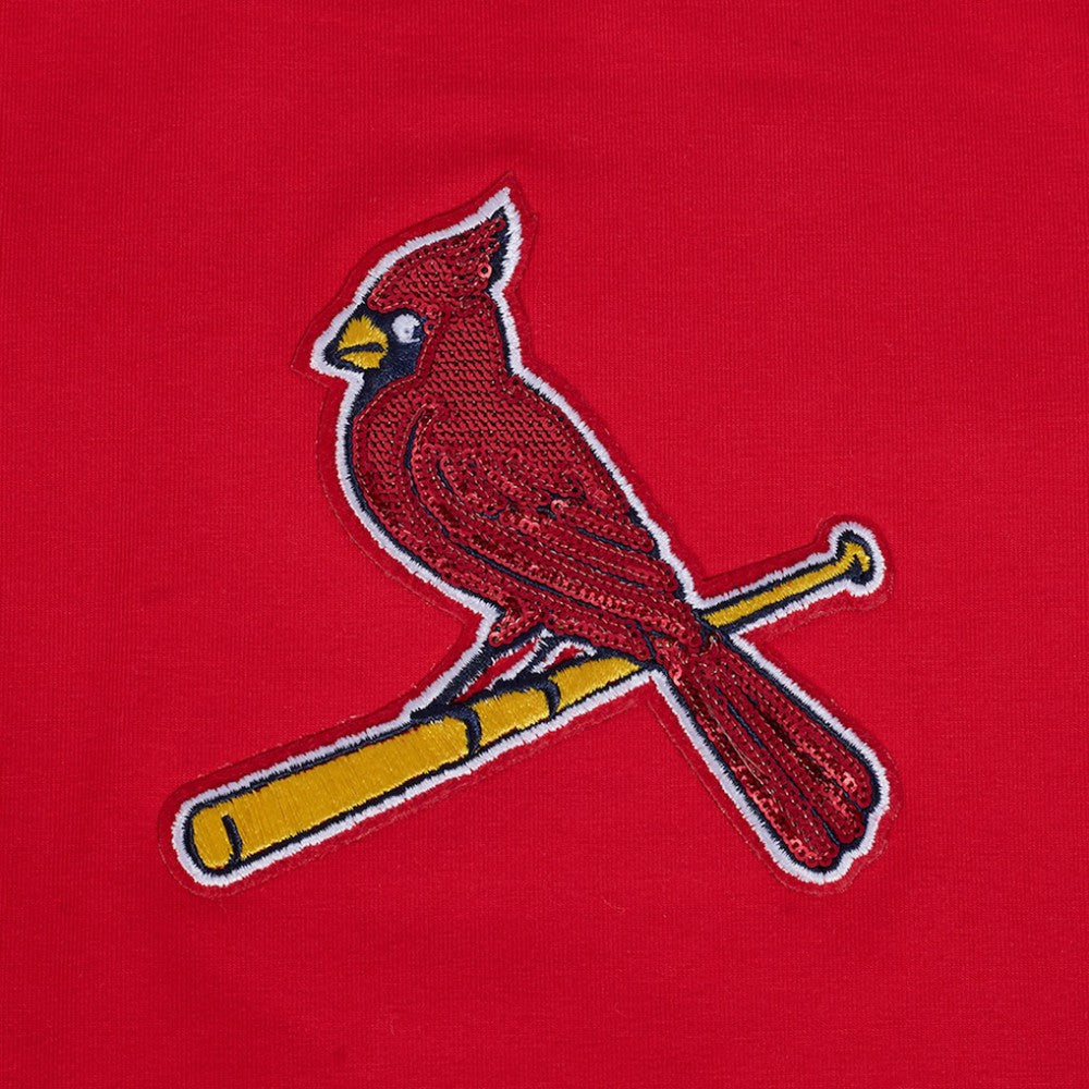 Red St. Louis Cardinals Pro Standard Women's Game Day Classics Baby Doll Cropped T-Shirt