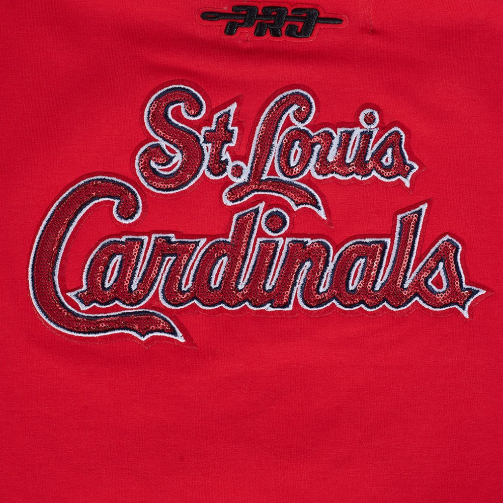 Red St. Louis Cardinals Pro Standard Women's Game Day Classics Baby Doll Cropped T-Shirt