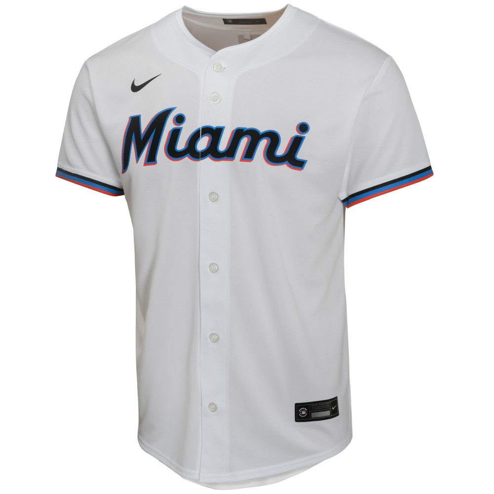 White Sandy Alcantara Miami Marlins Nike Youth Home Game Player Jersey