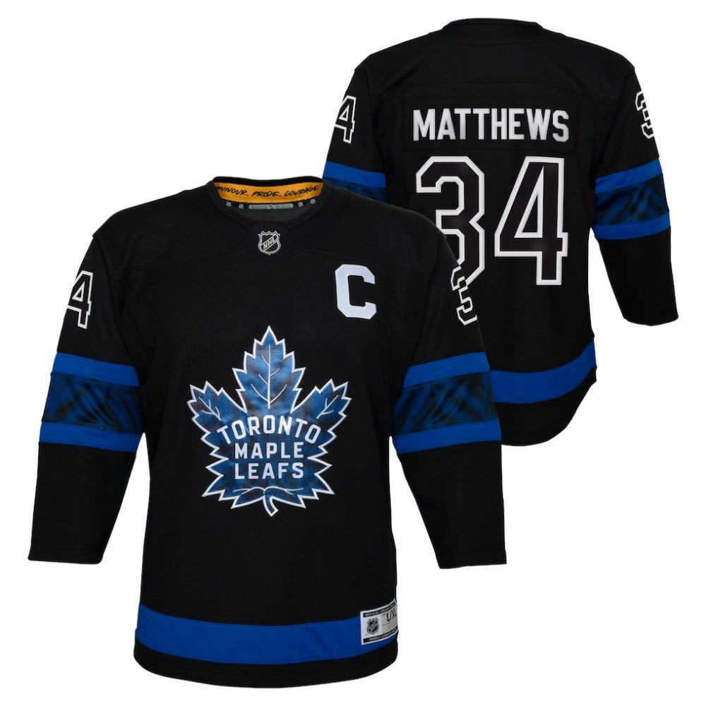 NHL Auston Matthews Toronto Maple Leafs Youth Alternate Premier Player Jersey