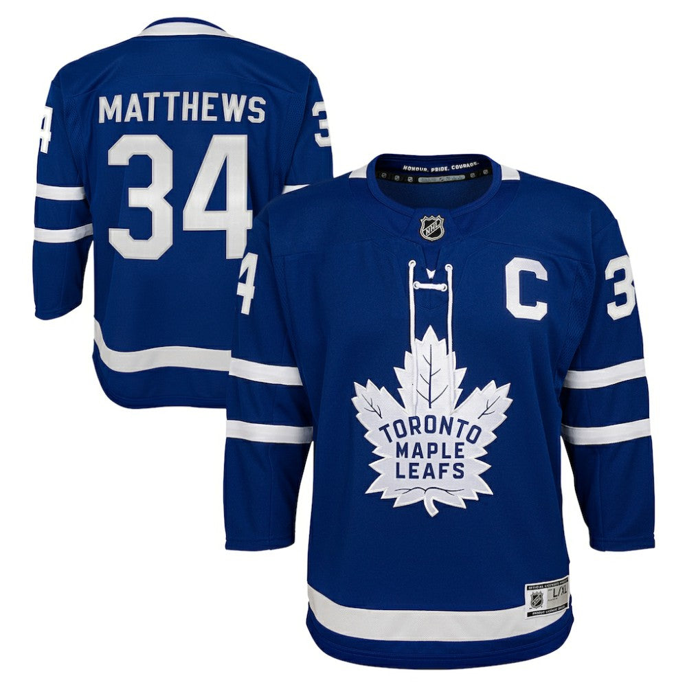 NHL Auston Matthews Toronto Maple Leafs Youth Home Premier Player Jersey