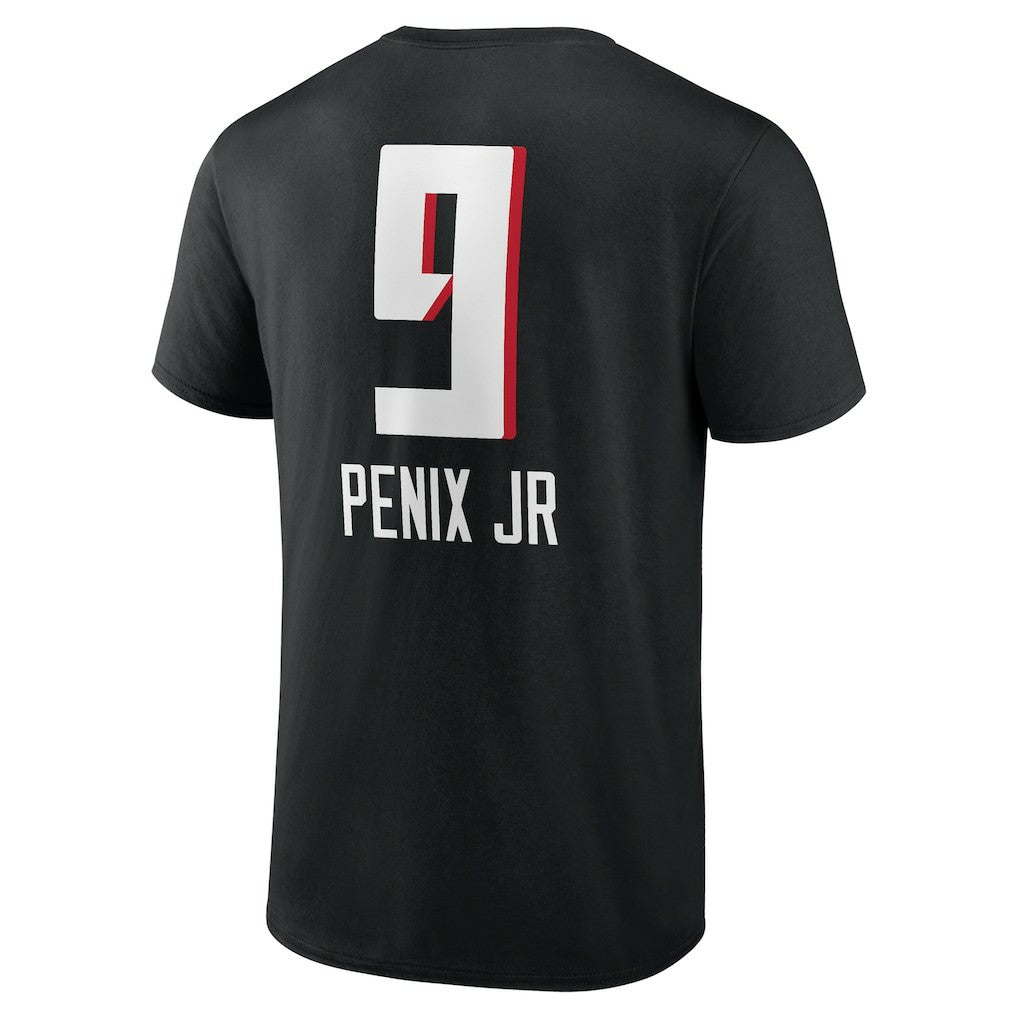 Michael Penix Jr.  Name & Number Team Wordmark T-Shirt - Atlanta Falcons T-shirts