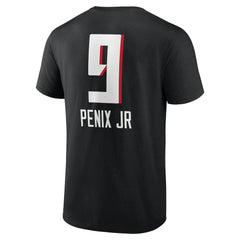 Michael Penix Jr.  Name & Number Team Wordmark T-Shirt - Atlanta Falcons T-shirts