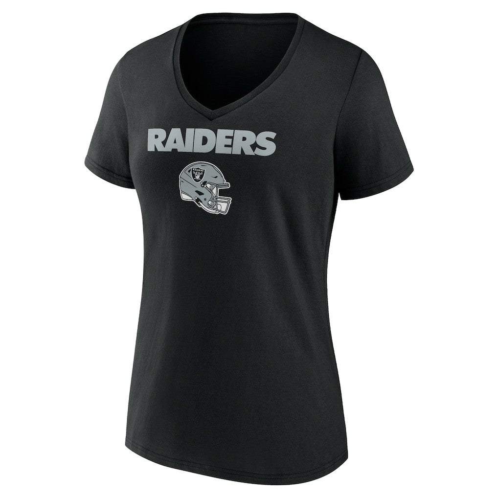 Brock Bowers  Women's Name & Number Team Wordmark V-Neck T-Shirt - Las Vegas Raiders T-shirts