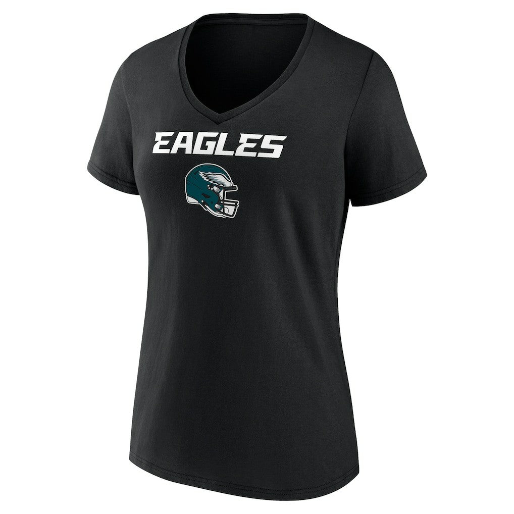Saquon Barkley  Women's Name & Number Team Wordmark V-Neck T-Shirt - Philadelphia Eagles T-shirts