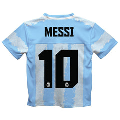 Lionel Messi Argentina National Team Vive La Fete Youth Painted Stripes Football Jersey