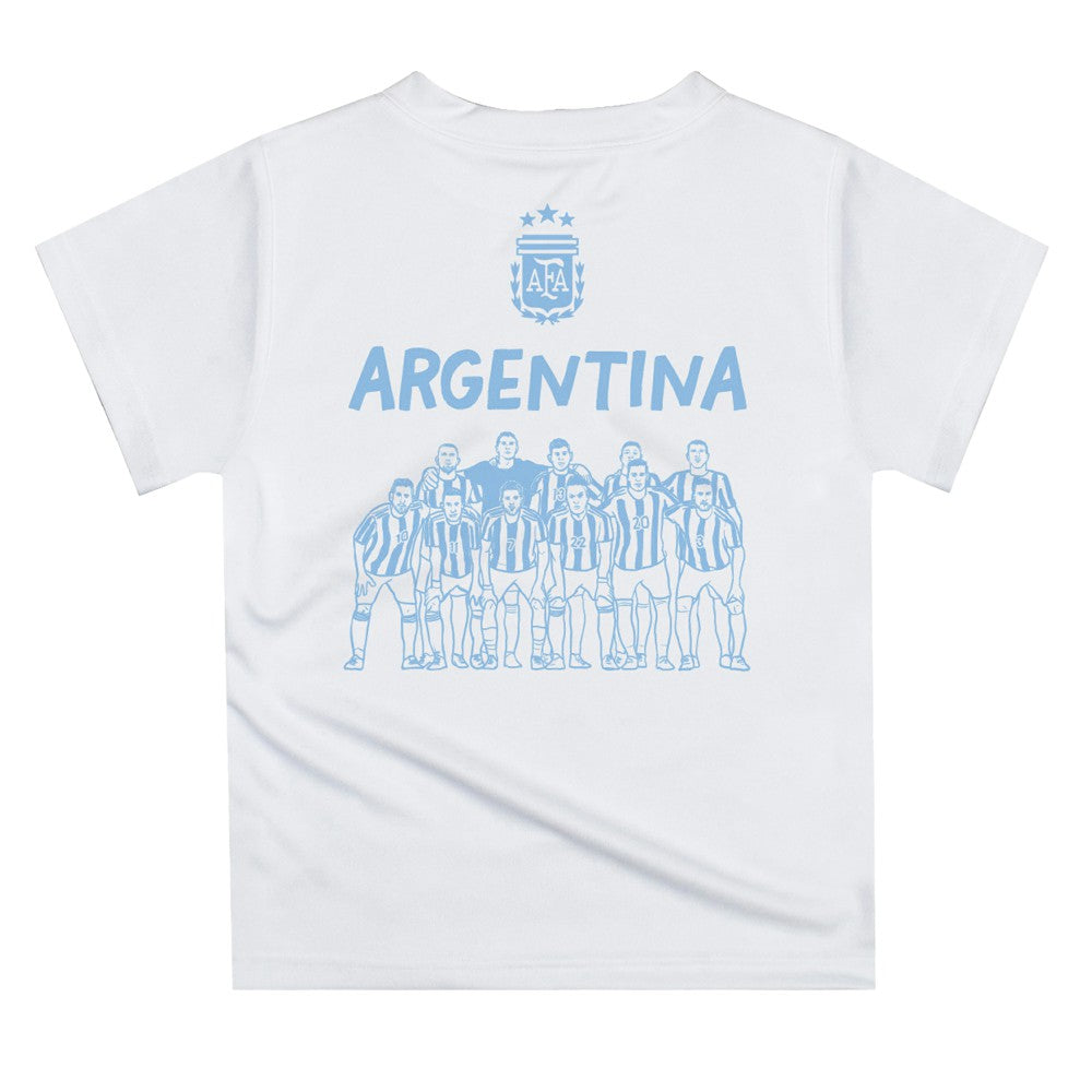 Argentina National Team Vive La Fete Youth Impressions Artwork Icons T-Shirt
