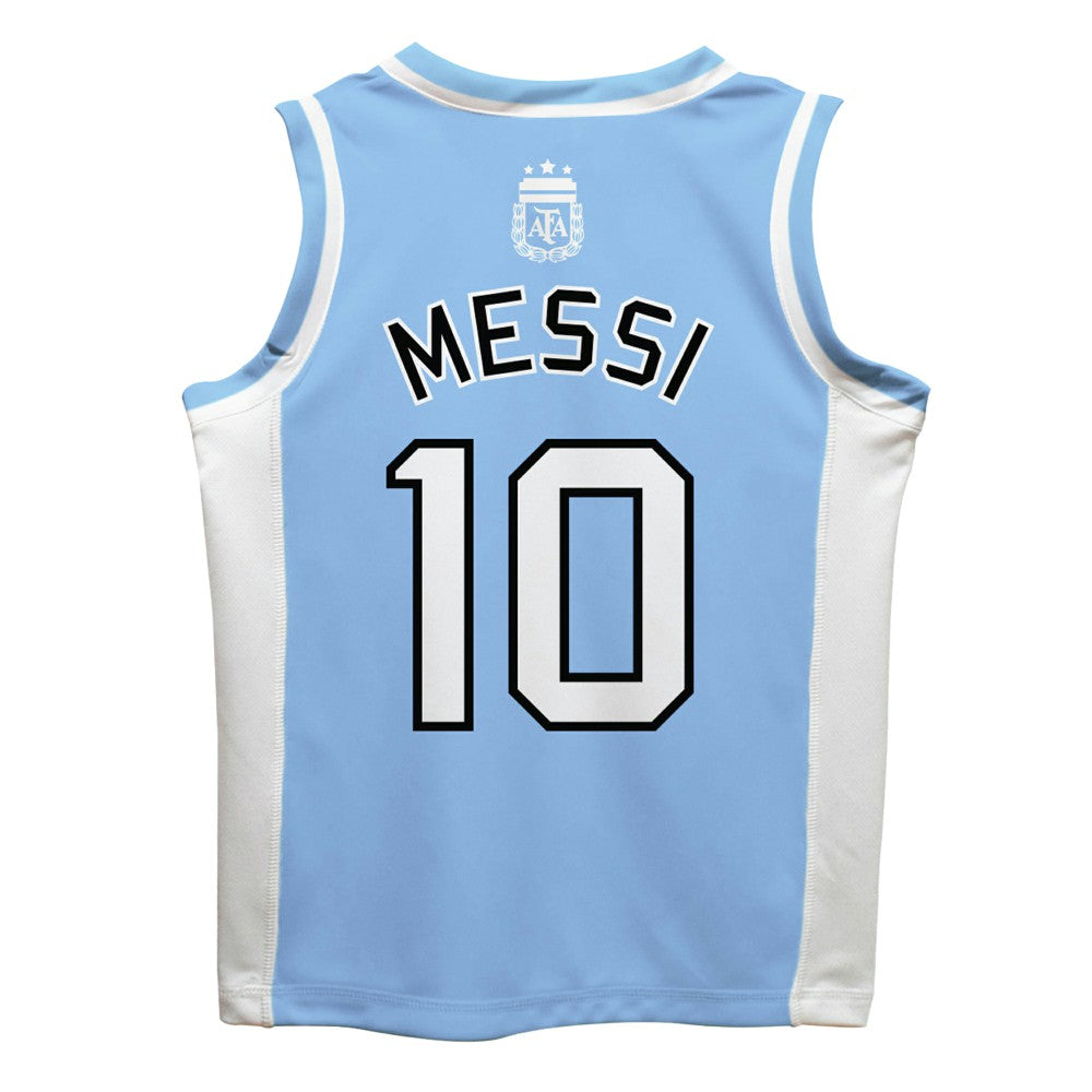 Lionel Messi Argentina National Team Vive La Fete Mesh Basketball Jersey