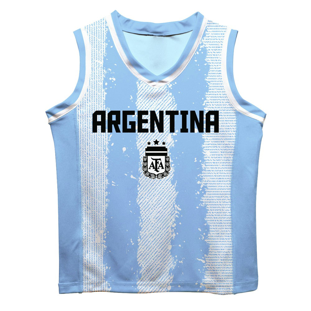 Lionel Messi Argentina National Team Vive La Fete Mesh Basketball Jersey