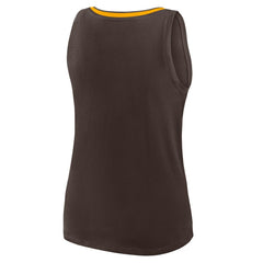 Brown San Diego Padres Women's Plus Sized Stellar Win V-Neck Tank Top