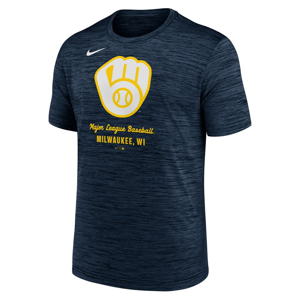 Navy Milwaukee Brewers Nike Velocity Dri-FIT T-Shirt