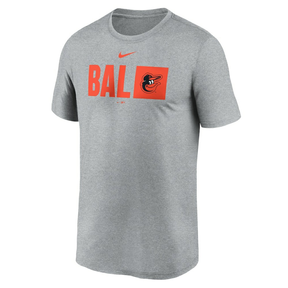 Heather Gray Baltimore Orioles Nike Tricode Legend Performance T-Shirt