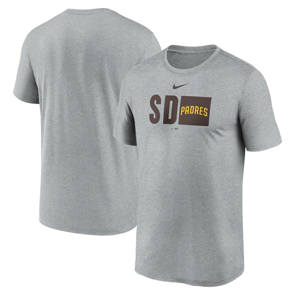 Heather Gray San Diego Padres Nike Tricode Legend Performance T-Shirt