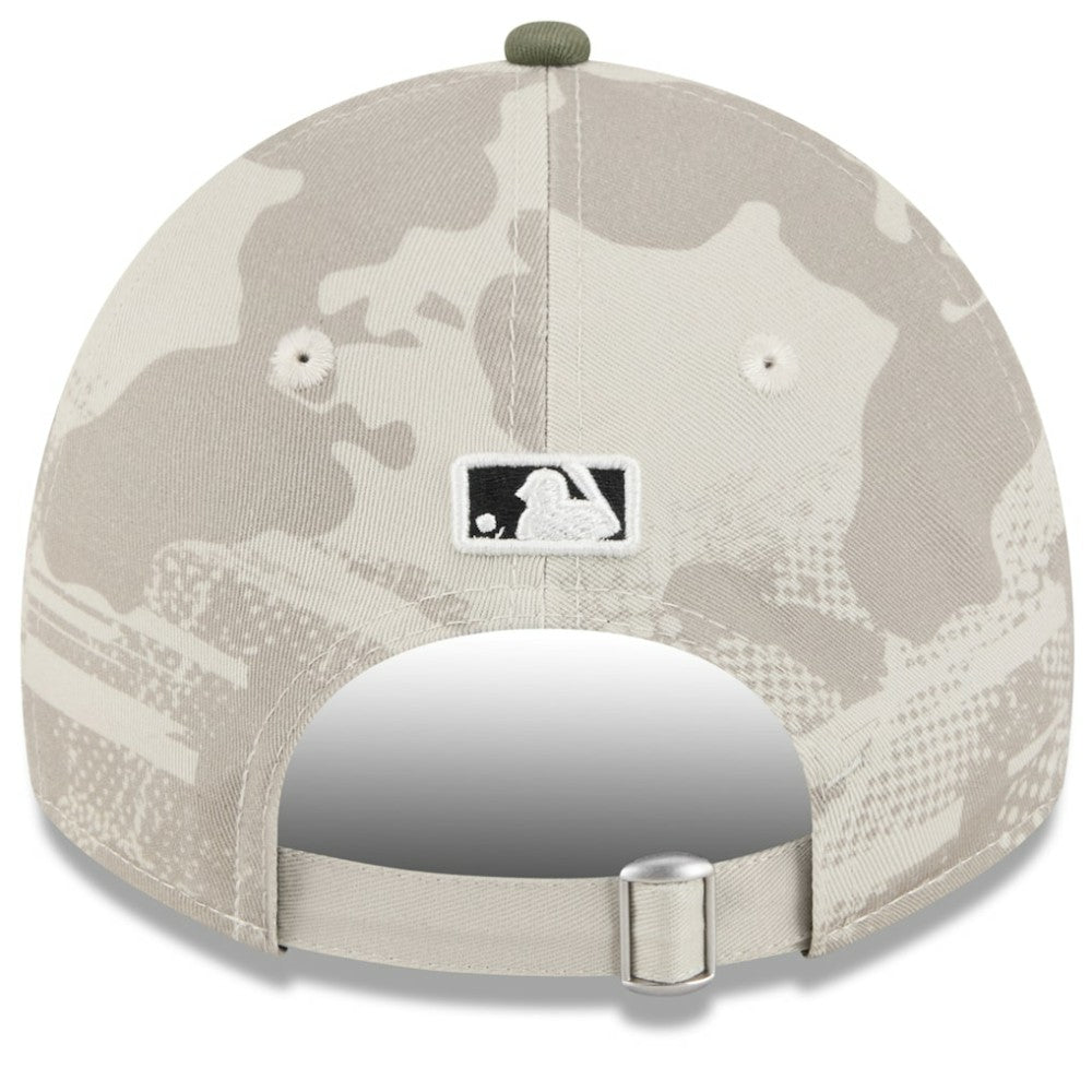 Light Beige/Olive San Francisco Giants New Era Women's 2025 Armed Forces Day 9TWENTY Adjustable Hat