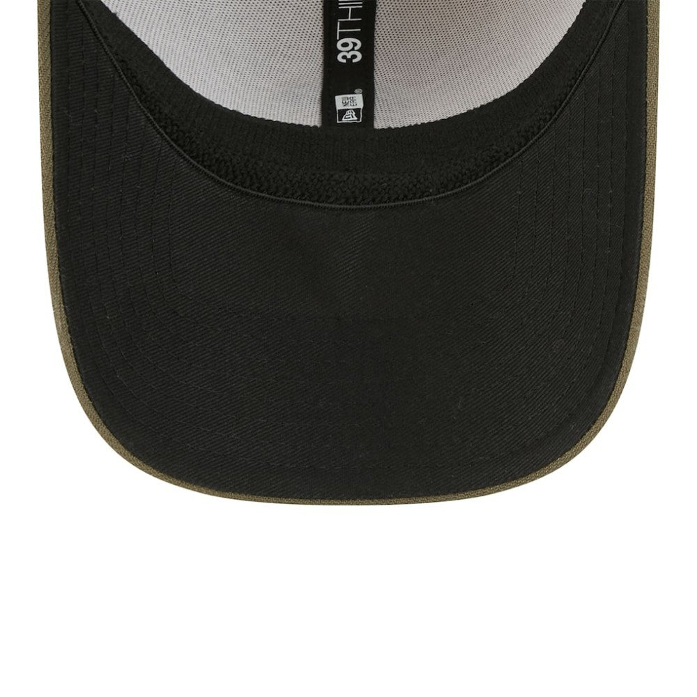 Light Beige/Olive Chicago Cubs New Era 2025 Armed Forces Day 39THIRTY Flex Hat