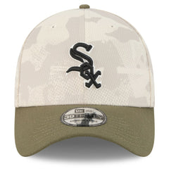 Light Beige/Olive Chicago White Sox New Era 2025 Armed Forces Day 39THIRTY Flex Hat