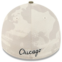 Light Beige/Olive Chicago White Sox New Era 2025 Armed Forces Day 39THIRTY Flex Hat