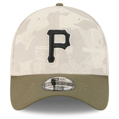 Light Beige/Olive Pittsburgh Pirates New Era 2025 Armed Forces Day 39THIRTY Flex Hat