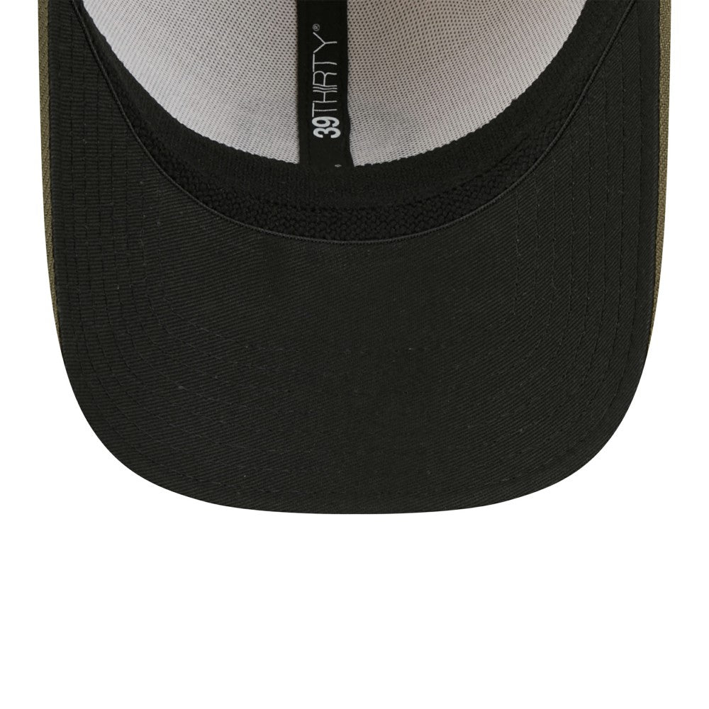 Light Beige/Olive Milwaukee Brewers New Era 2025 Armed Forces Day 39THIRTY Flex Hat