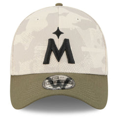 Light Beige/Olive Minnesota Twins New Era 2025 Armed Forces Day 39THIRTY Flex Hat