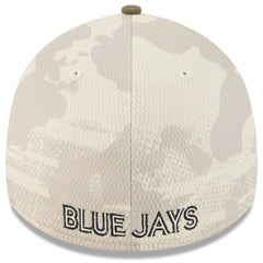 Light Beige/Olive Toronto Blue Jays New Era 2025 Armed Forces Day 39THIRTY Flex Hat