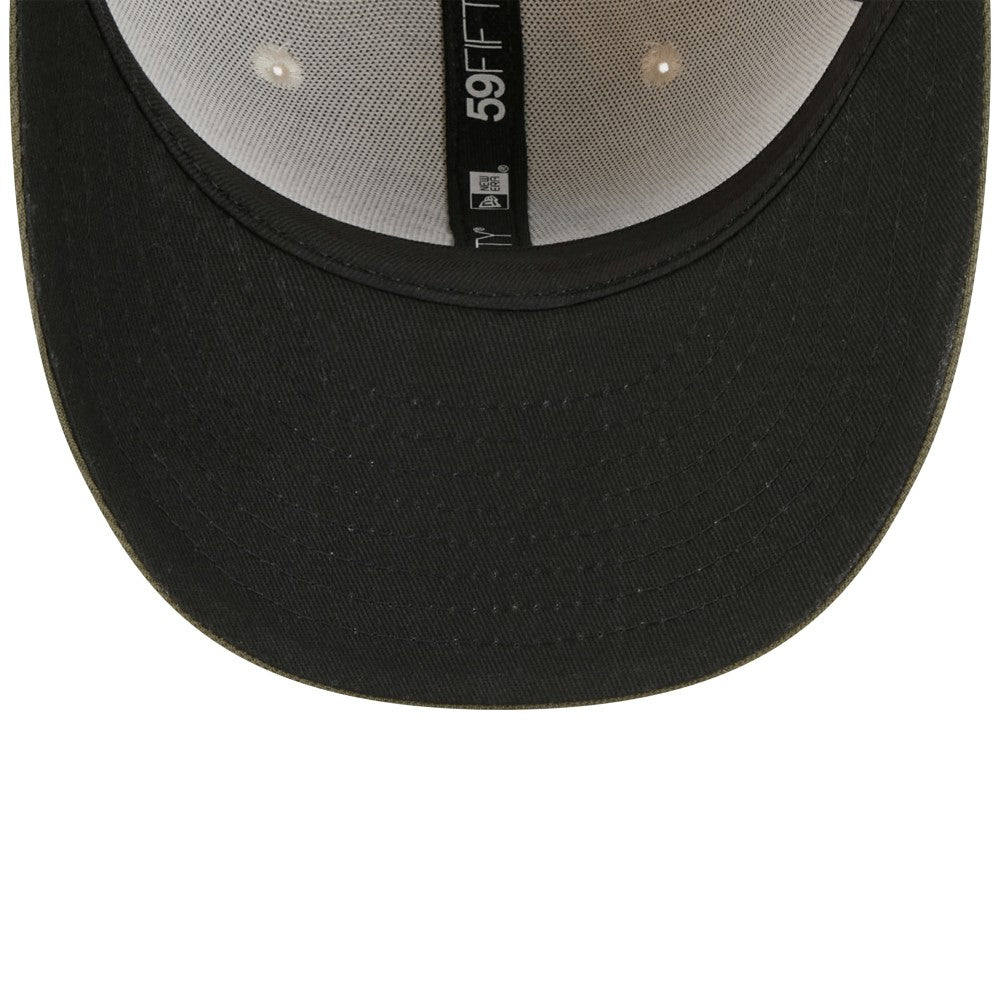 Light Beige/Olive Miami Marlins New Era 2025 Armed Forces Day 59FIFTY Fitted Hat